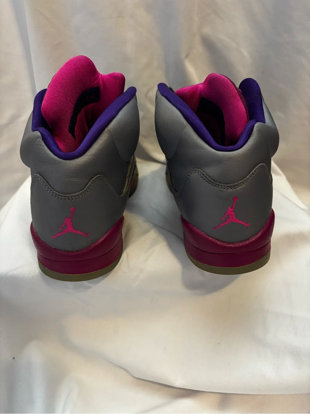 Nike Air Jordan 5 Retro Cement Grey Pink sneakers - Picture 4 of 9